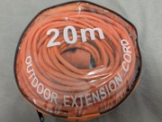 Przedłużacz ogrodowy do lampek kosiarki budowlany gruby sznur 2x1,5 mm 20 m