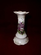 Świecznik Porcelanowy przełom XIX i XX wieku 