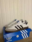 Używane buty damskie adidas samba og białe skórzane 39 1/3 