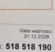 Złoty numer 518-518-190