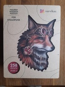 Puzzle Drewniane dla Dzieci Dorosłych Premium 258 Elementów Sprytny lisek