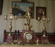 WSPANIAŁY DUŻY FRANCUSKI ZESTAW KOMINKOWY JAPY FRERES.BRYLANT.TANIO !