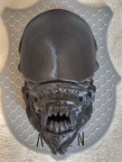 Alien Obcy głowa jak poroże na ścianę obraz 3D