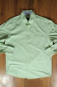 Koszula Gentlemen Selection r. S 37/38 zielona bawełniana długi rękaw 