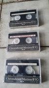 Kasety magnetofonowe zestaw 3szt Basf Chromdioxid Maxima II Professional