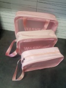 Kosmetyczki wodoodporne komplet 3 szt 