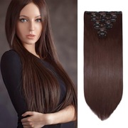 Cybelleza Proste  doczepiane włosy 60 cm 8 sztuk 