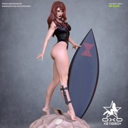Figurka druk 3D żywica " Black Widow - F1345 " - 180 mm