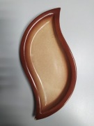 Talerz ceramiczny liść.