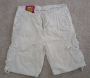 Krótkie białe bermudy męskie xxl