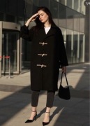 Wełniany płaszcz 75% wełny Zara S 36 oversize gruby nowy limitowana zima