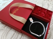 Piękna srebrna bransoletka próba 925. 