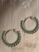 Kolczyki z japońskich koralików.