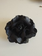 Czarna Róża, gumka, spinka 