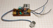 Mikrofon elektretowy ME005 TONSIL + Układ UL1111 przekaźnik MTd-6