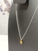 SREBRNY ŁAŃCUSZEK 925 POZŁACANA PSZCZÓŁKA