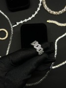 Pierścień ring cuban moissanite rozmiar 8