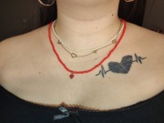 Zestaw biżuterii z kryształowym sercem