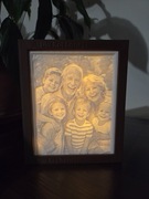 Dzień Babci i Dziadka: Świecąca ramka z dowolną grafiką