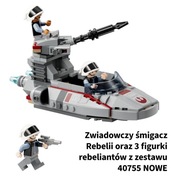 LEGO Star Wars 40755 Zwiadowczy śmigacz Rebelii + 3 rebel troopers NOWE