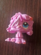 Littlest pet shop LPS unikat oryginał różowy piesek komondor
