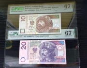10 zł i 20 zł 1994 AA PMG 67