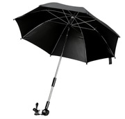 Uniwersalny parasol przeciwsłoneczny do wózka dziecięcego, UV 50+, czarny