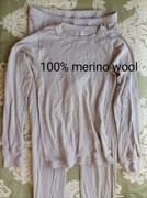 Odzież termiczna 140cm 10lat 100% merino wool wełna 