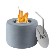 Kominek dekoracyjny z betonu na paliwo - palenisko stołowe