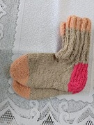 Skarpetki dziergane na drutach 