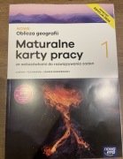 NOWE Oblicza geografii 1. EDYCJA 2024 KARTY PRACY LO i technikum jak nowa