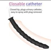 Długi cewnik do cewki moczowej, rozszerzacz, poliiniekcja, próbka silikono