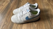 buty adidasy sneakersy NIKE COURT VISION biało-niebieskie r.36