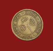 Moneta 10 centów 1964, Hongkong