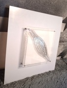 Biała lampa sufitowa plafon 50x50 cm.