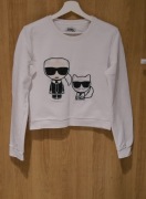 *KARL LAGERFELD* fajna bluza metaliczna nitka 36 S