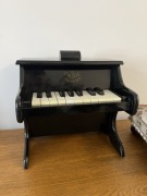 Pianinko drewniane Vilac + siedzisko retro zabawka / dekoracja