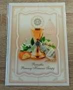 Kartka karnet komunijny A5 rozkładany Komunia Św.