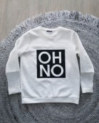 Nowa biała bluza oversize OH NO M 38 House
