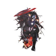 Naklejka na ścianę AVENGERS CAPTAIN AMERICA 3D