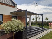 Pergola materiałowa przyścienna 500 x 400