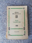 książka "Pan Tadeusz" Adam Mickiewicz 