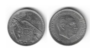 H02 Hiszpania 5 ptas 1957 Franco