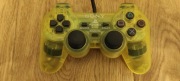Dualshock 2, kontroler PlayStation 2 transparent yellow. Piękny stan.