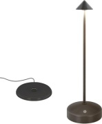 Lampa stołowa LED bezprzewodowa 2700-6000K ściemniana IP44 czarna