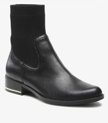 Caprice Skórzane Botki Sztyblety 9-25323-29 Czarne 41 7,5 skóra memory foam