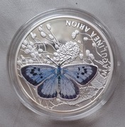 2 srebrne monety 1 dolar z Niue Island - motyle