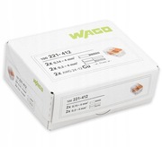 Złączki WAGO 221-412 – 2-torowe, 100 sztuk, NOWE, ORYGINALNE