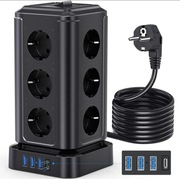 Listwa zasilająca przedłużacz 12 x 230v 3 x USB A 1 x USB C  4000W 20A NOWA