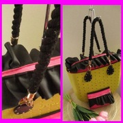 Organizer OBAG STANDARD czarna Falbanka ekoskóry